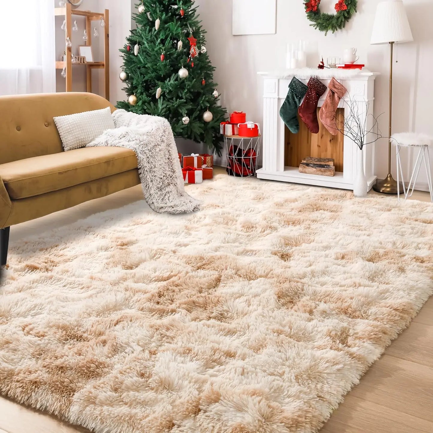 Fluffy Large Area Rug Plush Thick Carpet for Living Room Children Bedroom Rug Decoration Home Thicken Play Mat Home Textile