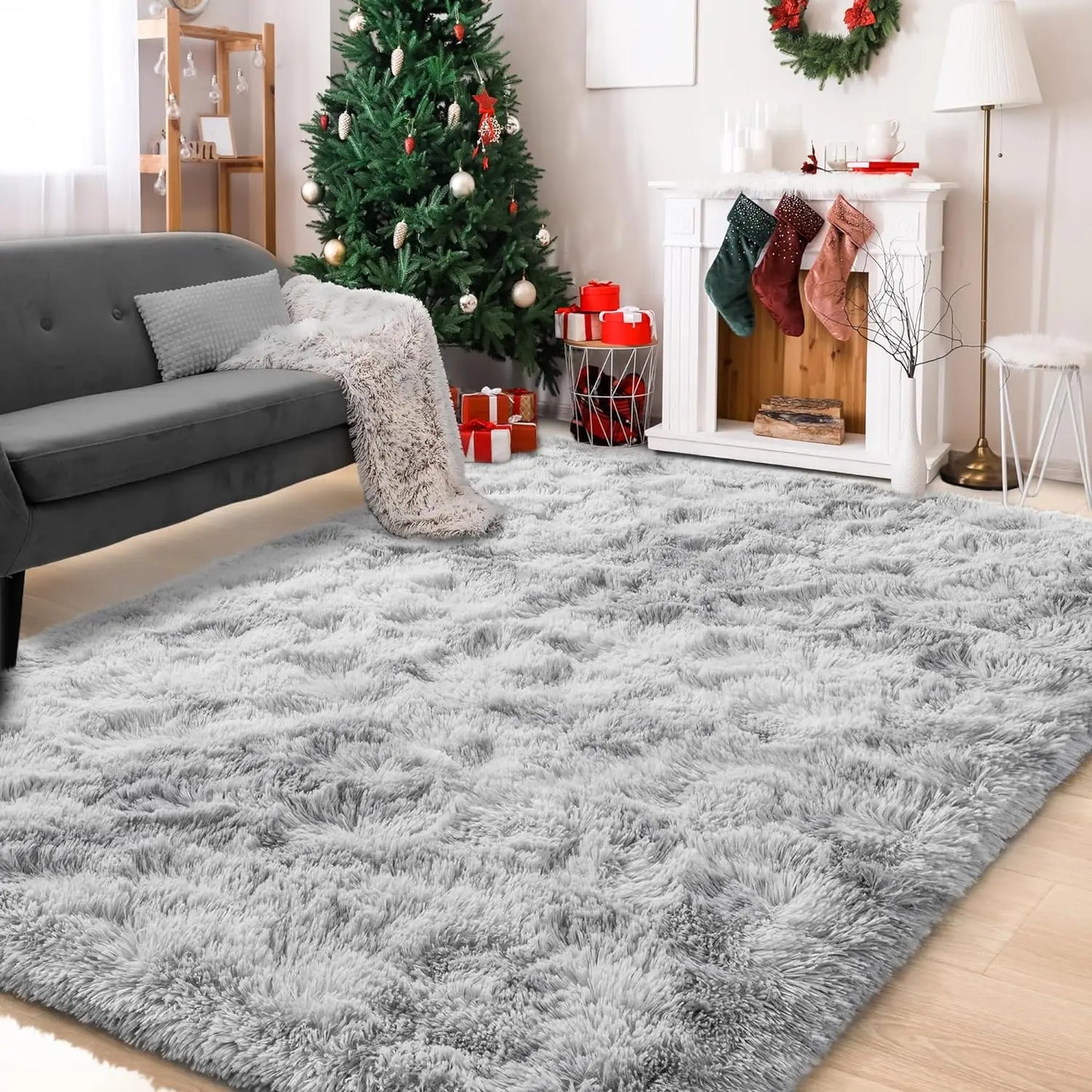 Fluffy Large Area Rug Plush Thick Carpet for Living Room Children Bedroom Rug Decoration Home Thicken Play Mat Home Textile